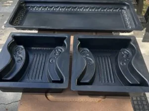 picture of absmolds.com concrete mold the roman bench set