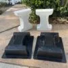 concrete bench leg molds Roman bench leg set