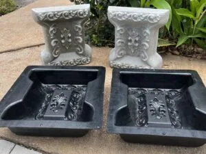 Noble Concrete Bench Leg Mold Set