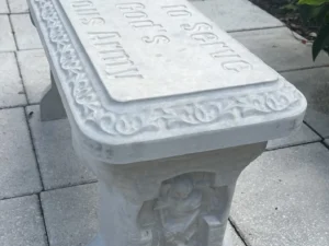 Gods Army concrete Bench