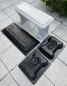 Gods army concrete bench mold