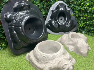 Ormus and JR concrete planter mold set concrete turtle mold concrete frog mold