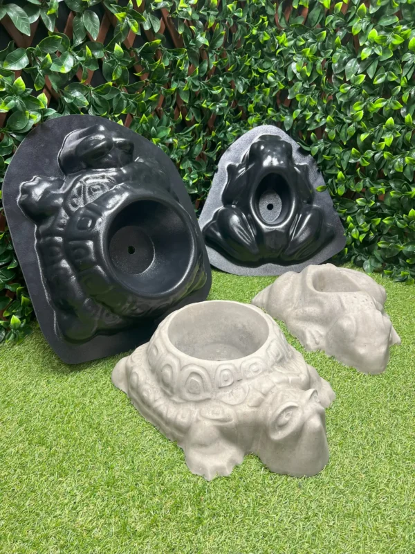 Ormus and JR concrete planter mold set concrete turtle mold concrete frog mold