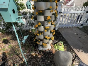 Garden Tower built with the Garden Tower Mold Set