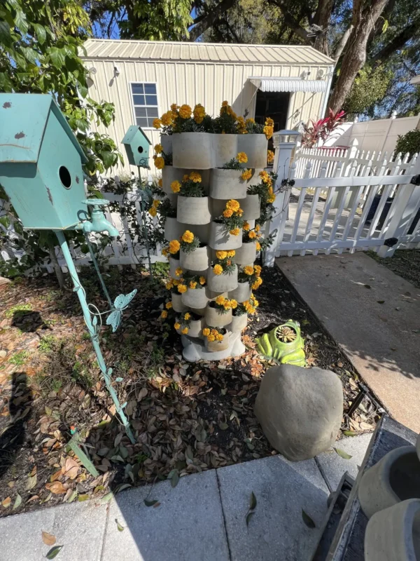 Garden Tower built with the Garden Tower Mold Set