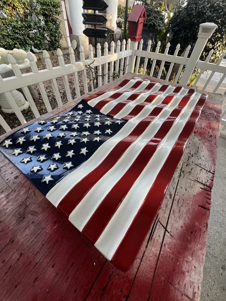 American Flag Concrete Mold - DIY Patriotic Home Decor