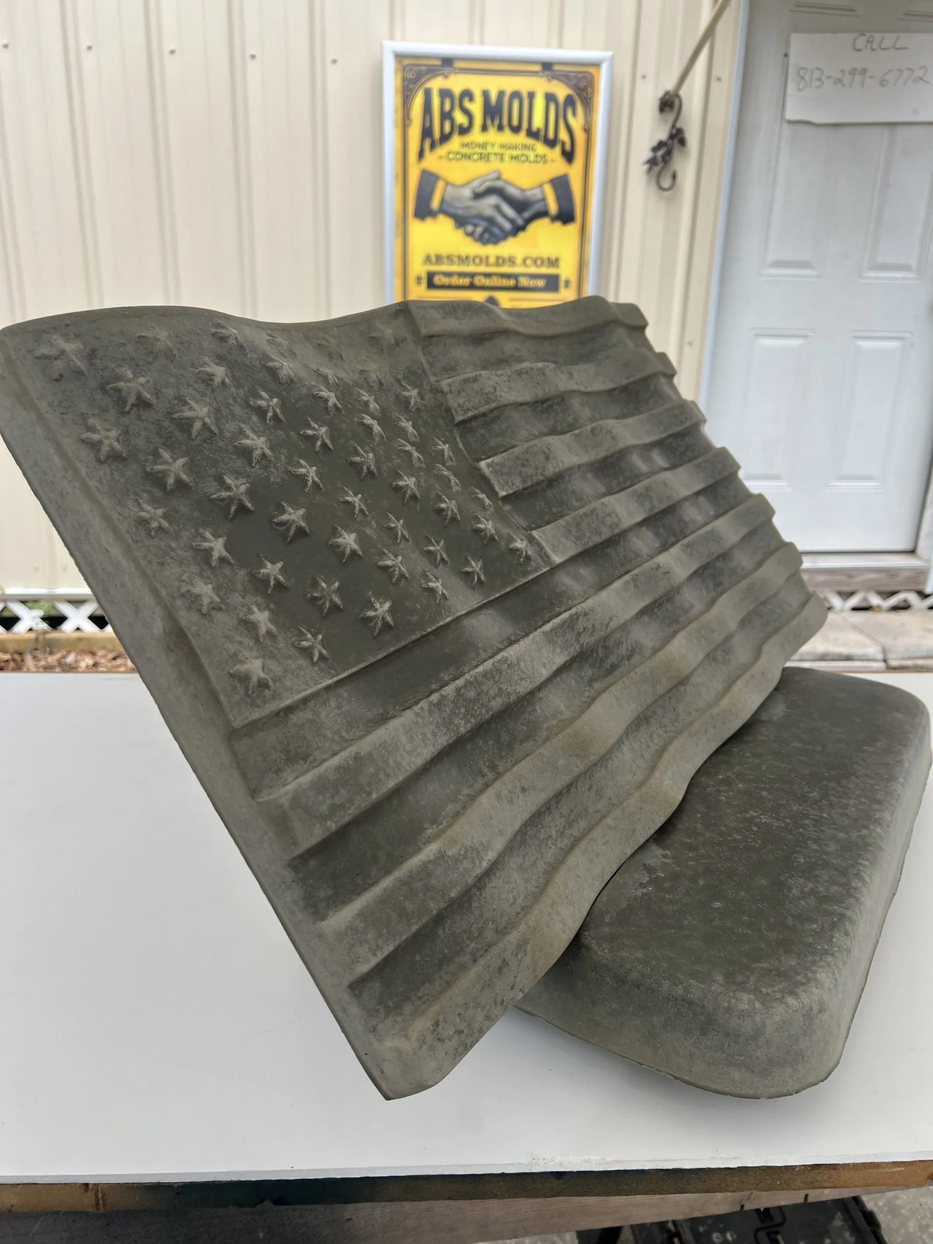 American Flag Concrete Mold - DIY Patriotic Home Decor