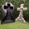 Concrete battlefield cross statue and reusable mold from ABSMolds.com