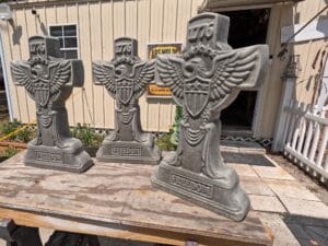 Freedom Cross concrete mold finished concrete crosses outdoor display
