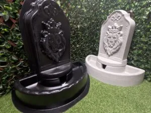Finished Kingswell Fountain created with the Kingswell Fountain Concrete Mold Set