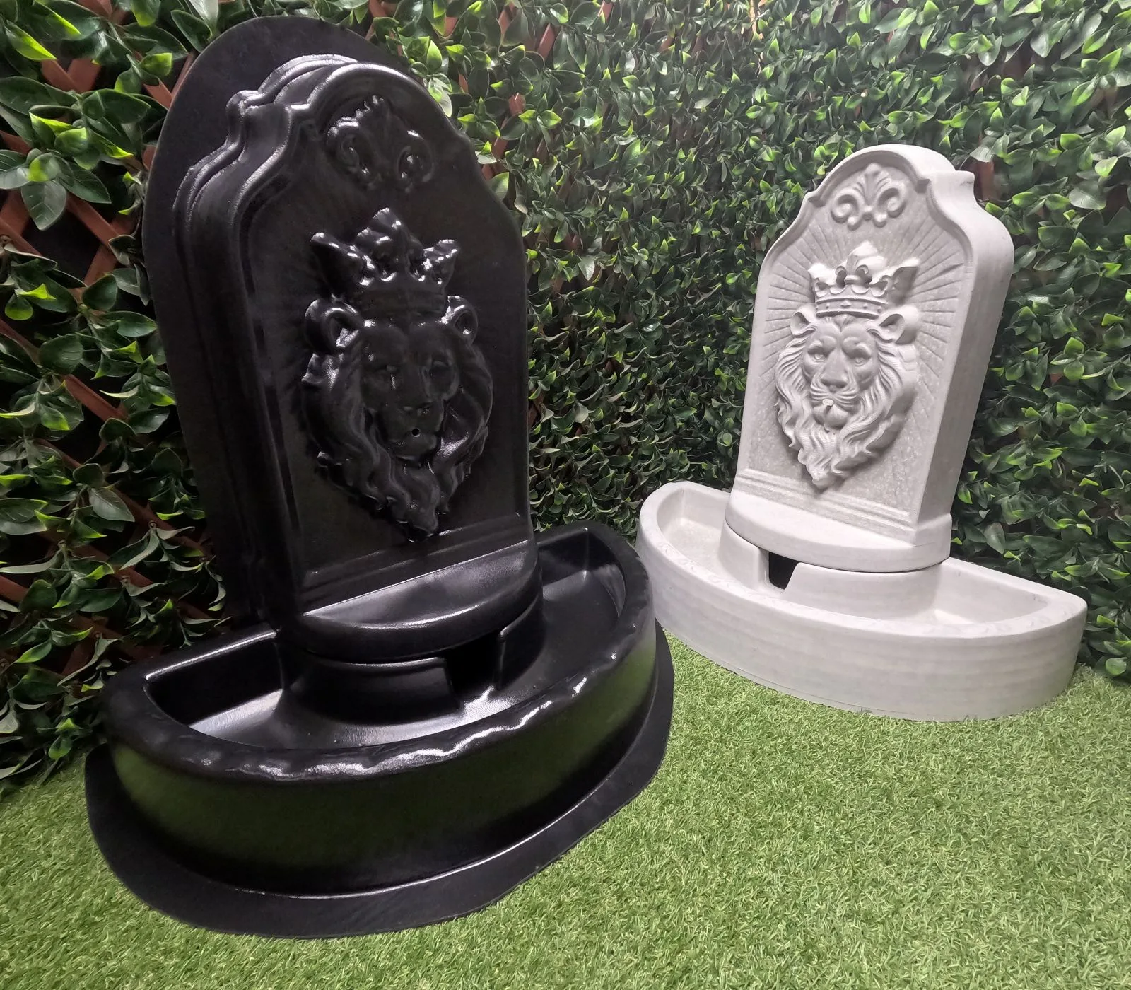 Finished Kingswell Fountain created with the Kingswell Fountain Concrete Mold Set
